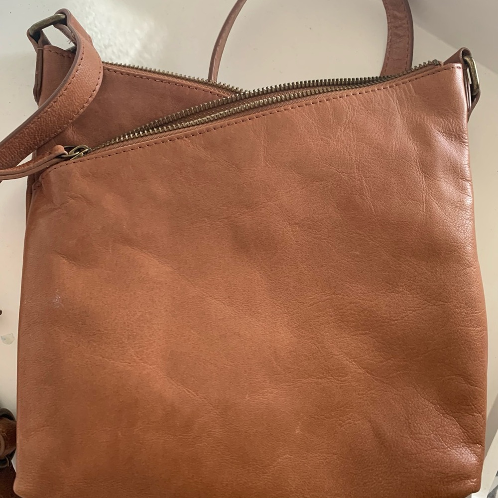 Lucky Brand Tan Leather Crossbody Bag - Picture 3 of 11
